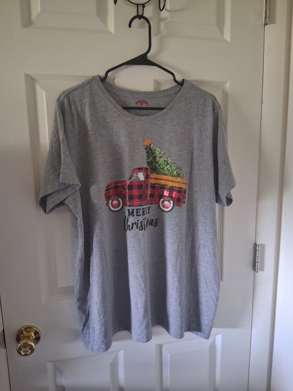 Holiday Time Gray T-Shirt with Red Logo